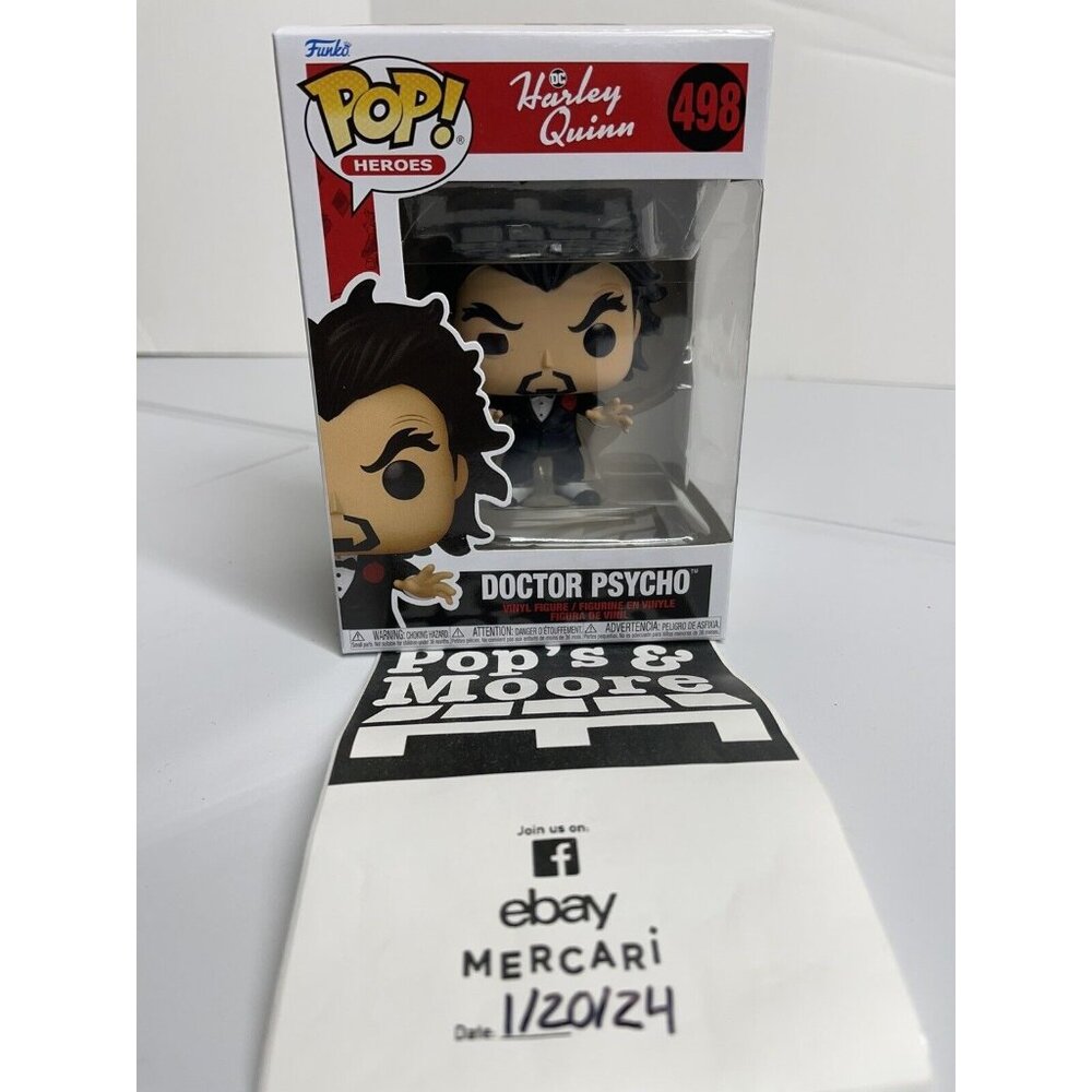 Funko Pop! DC Harley Quinn: Doctor Psycho 498 Vinyl Figure Brand New